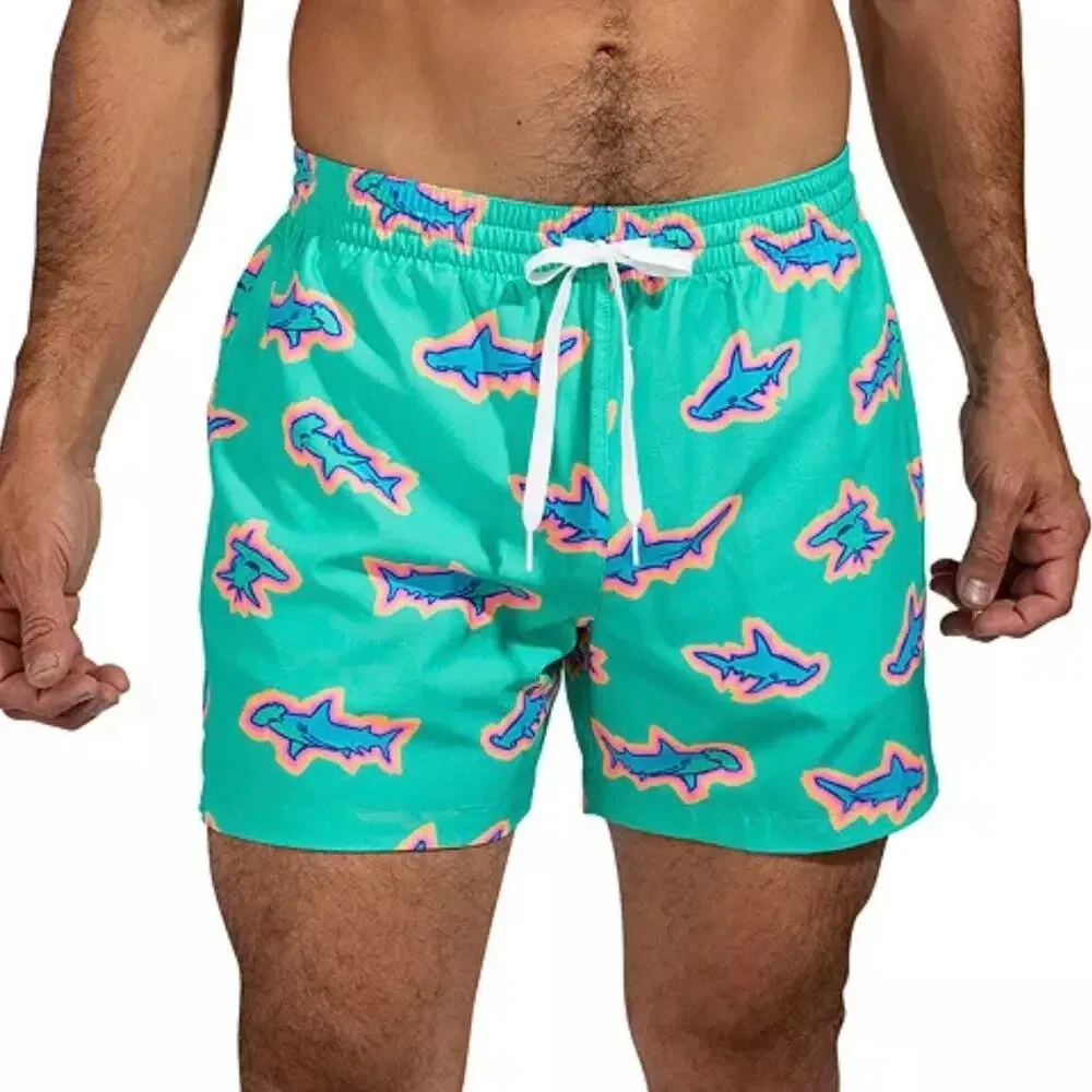 Chubbies Men's Apex Swimmers Green Shark 5.5